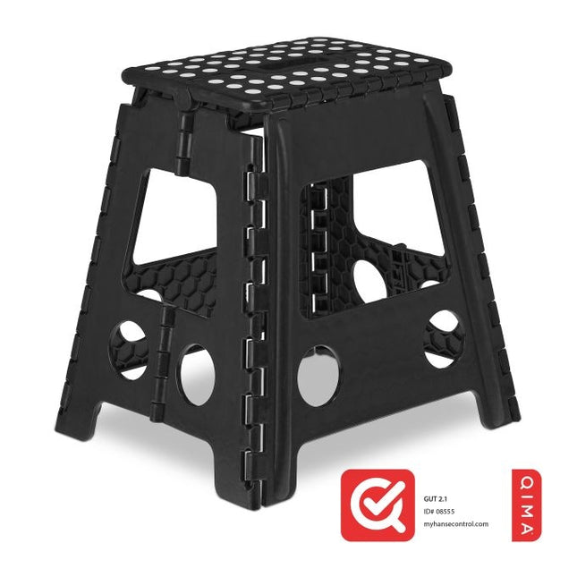 Opvouwbare kruk XL zwart