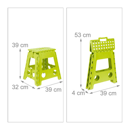 Folding stool XL light green
