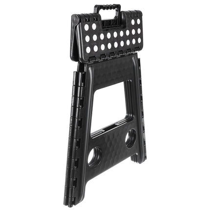 Folding stool black and white 39cm