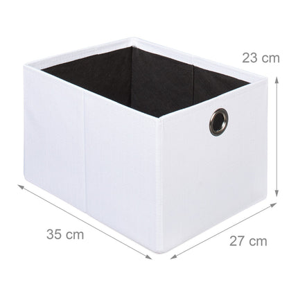 Folding stool in linen with compartment