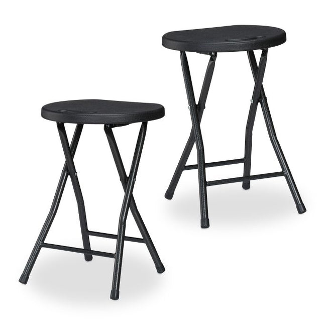 Folding stool set of 2