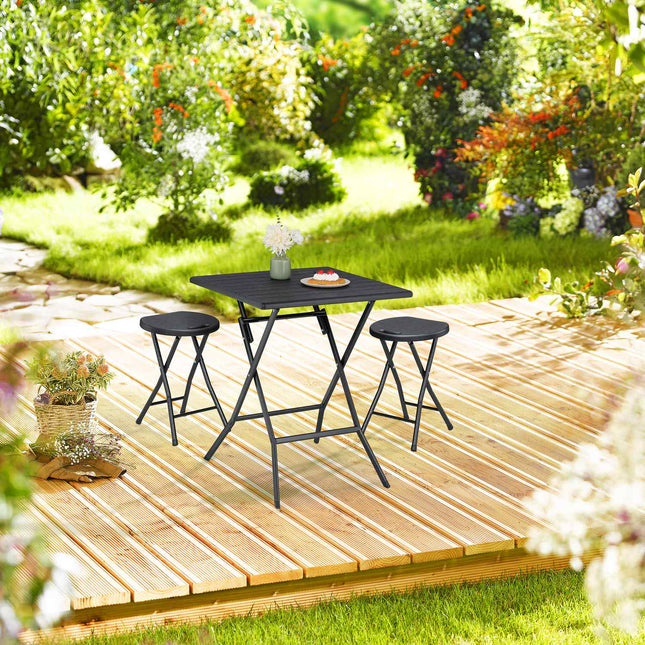 Folding stool set of 2
