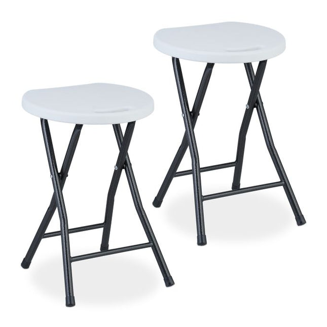 Folding stool set of 2
