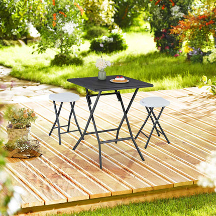 Folding stool set of 2