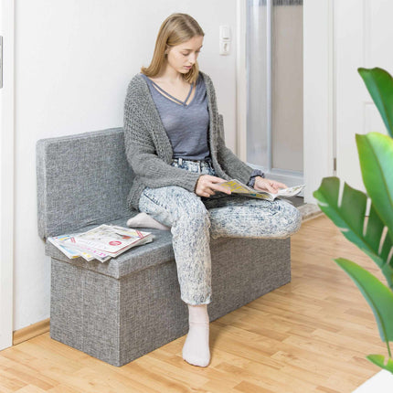 Folding stool with backrest XL