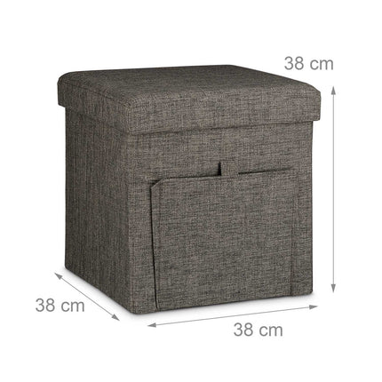 Folding stool with flap