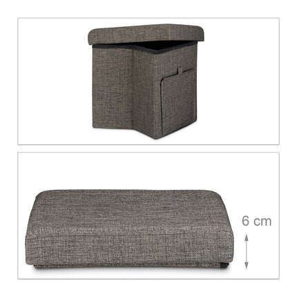 Folding stool with flap