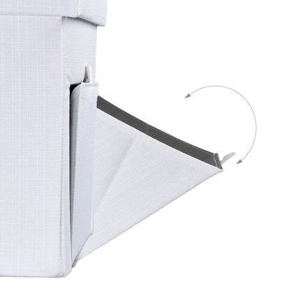 Folding stool with flap