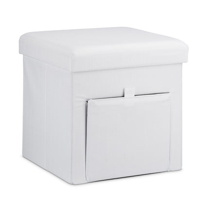 Folding stool with flap