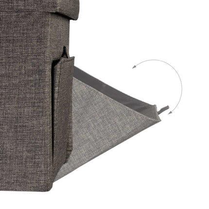 Folding stool with flap