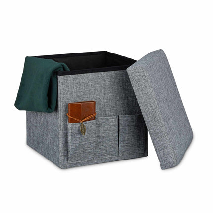 Folding stool with pockets Linne