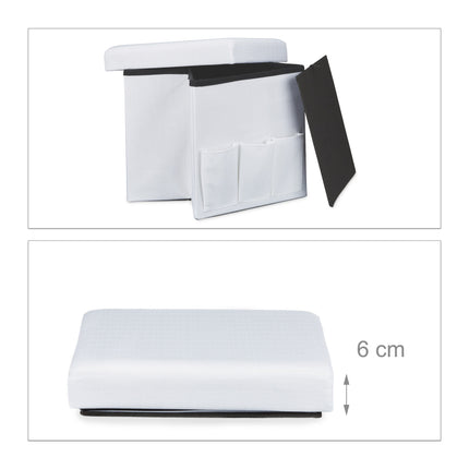 Folding stool with pockets Linne