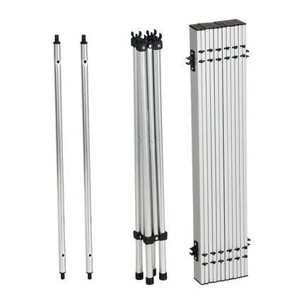Folding table in aluminium
