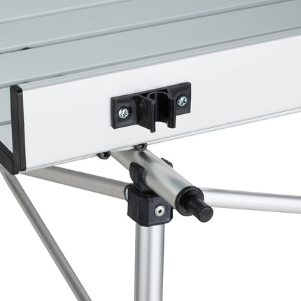Folding table in aluminium