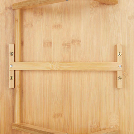 Folding table in bamboo