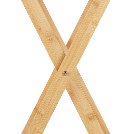 Folding table in bamboo