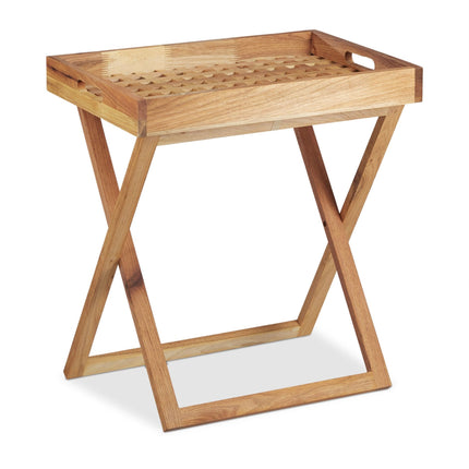 Folding table in walnut