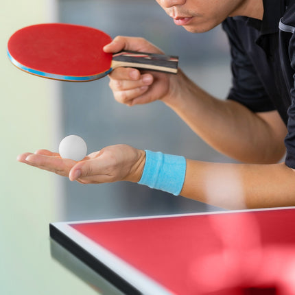Folding table tennis table with accessories