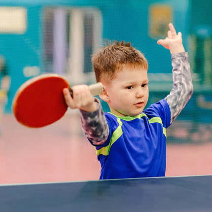 Folding table tennis table with accessories