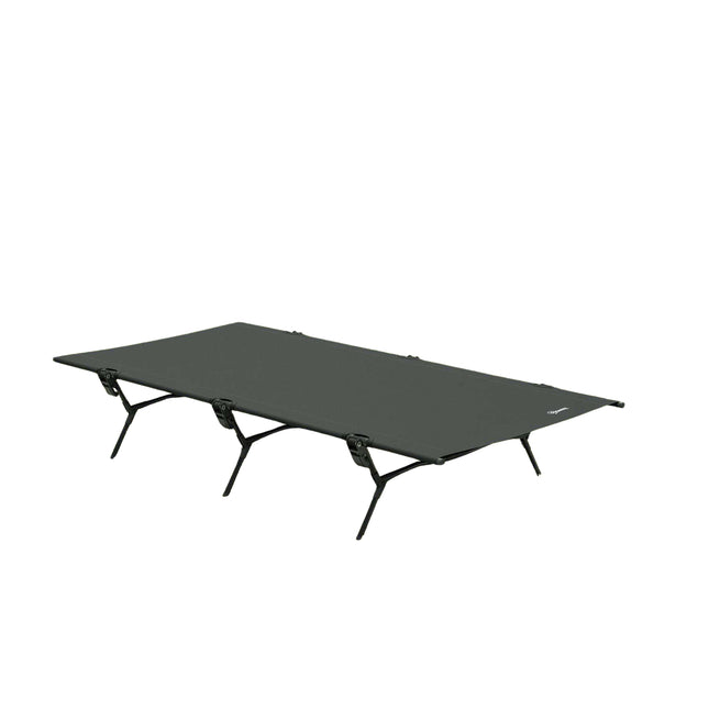 Folding tent bed with carry bag, extra wide, 120 kg capacity