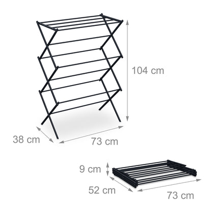Folding tower clothes horse
