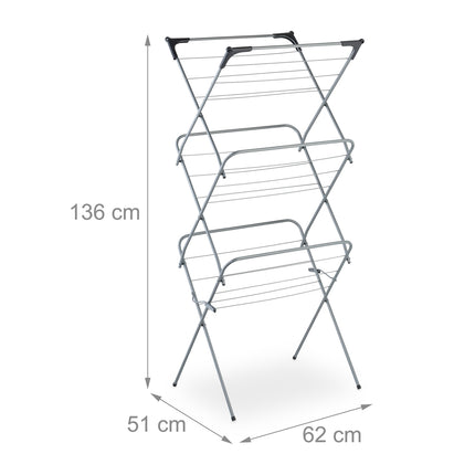 Folding tower clothes horse