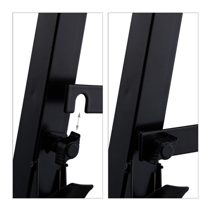 Folding trestle with carrying handle set of 2