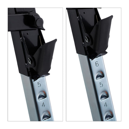 Folding trestle with carrying handle set of 2