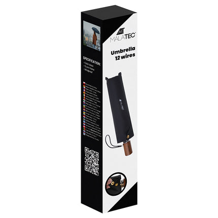 Folding umbrella 12 wires Malatec 19368