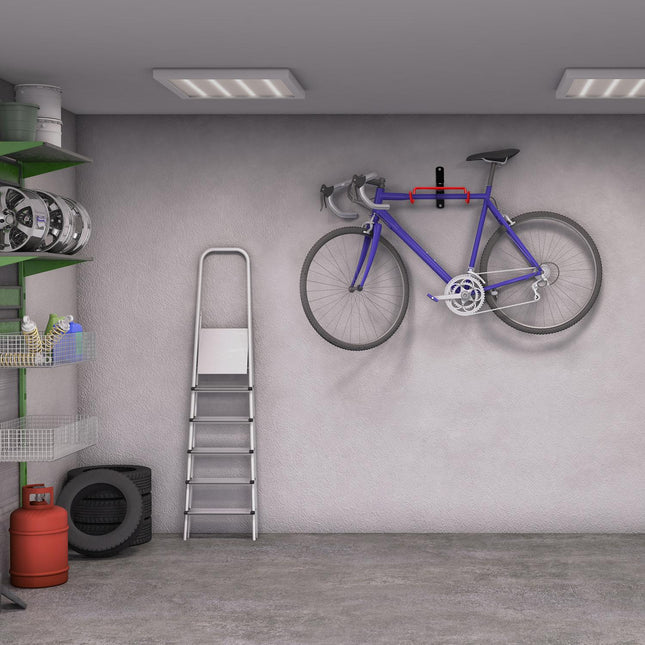 Folding wall bracket for bicycle