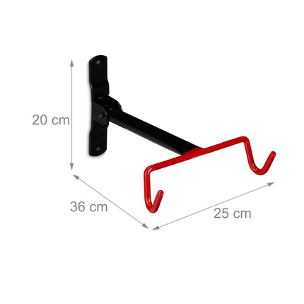 Folding wall bracket for bicycle