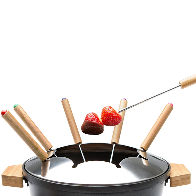 Fondue set Pure Bamboo 173025 1.5l 8 sticks