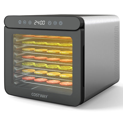 Food Dehydrator, 600W, 7 Stainless Steel Trays, 24H Timer