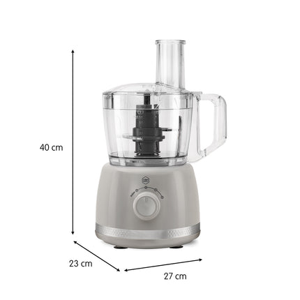 Food Processor – 2.4L, Grey, 500W, Multi-Function