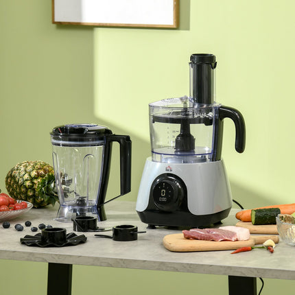 Food processor, 650W, 1.25L container, 3 speeds, 4 blades