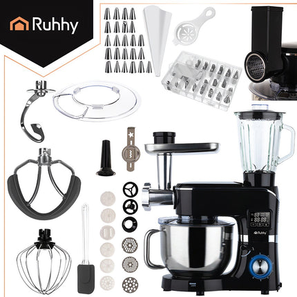Food Processor with Heated Bowl and Blender Combo