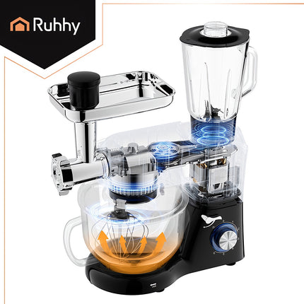 Food Processor with Heated Bowl and Blender Combo