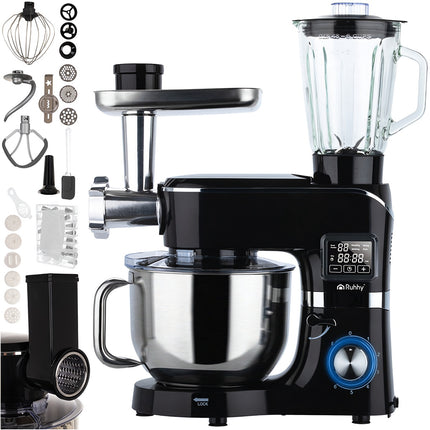 Food Processor with Heated Bowl and Blender Combo