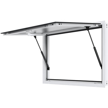 Food Truck Service Window 36 x 24 in, Aluminum Awning