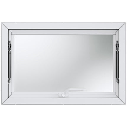 Food Truck Service Window 36 x 24 in, Aluminum Awning