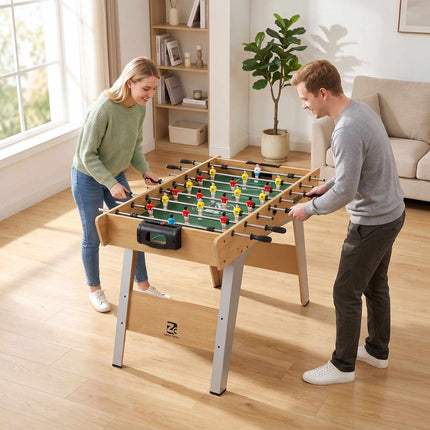 Foosball Table with 22 Players, Anti-Slip Handles, 121x87x77cm