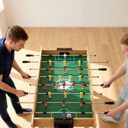Foosball Table with 22 Players, Anti-Slip Handles, 121x87x77cm