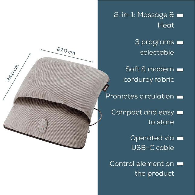 Foot Massager and Warmer 2-in-1 Device