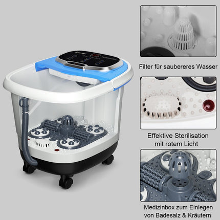 Foot Spa Bath Massager with Shiatsu and Heat Control