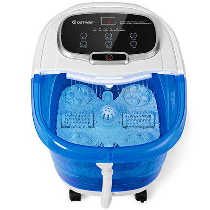 Foot Spa Massager, 500W Infrared Heat, 6 Rollers