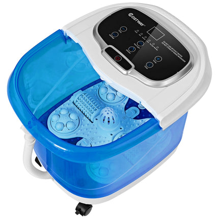 Foot Spa Massager, 500W Infrared Heat, 6 Rollers