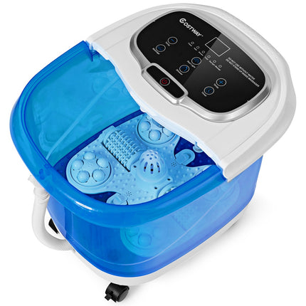 Foot Spa Massager, 500W Infrared Heat, 6 Rollers