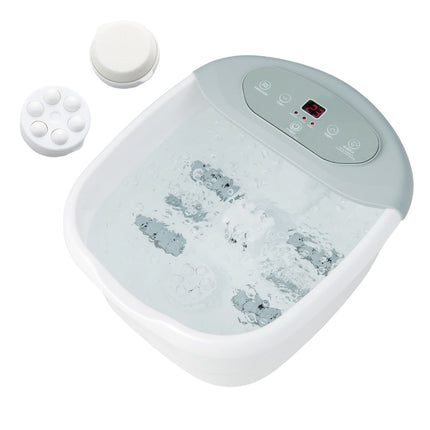 Foot Spa Massager with Heat, Bubbles & Pedicure Stone