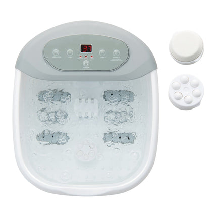 Foot Spa Massager with Heat, Bubbles & Pedicure Stone