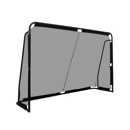 Football Goal, Metal Frame & PE Net, 300 x 200 cm, Black